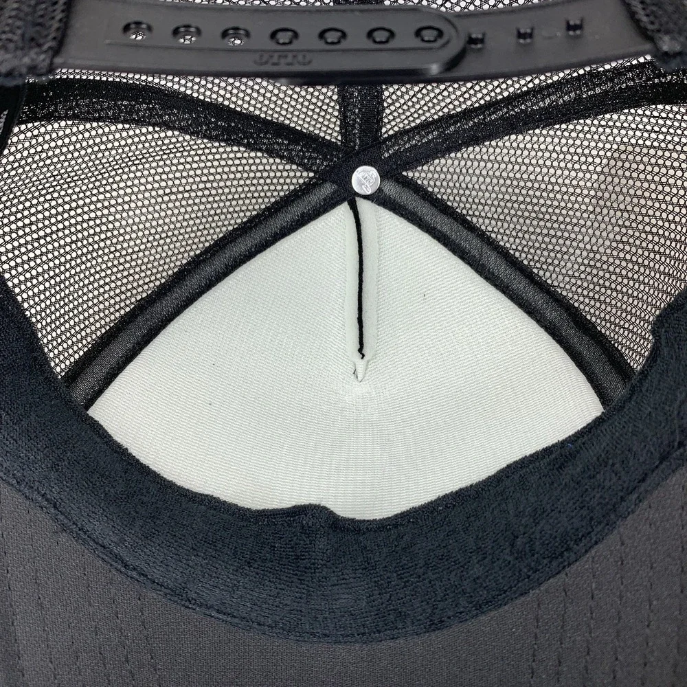 Alumni Have Way More Fun Hat Black Mesh Adjustable Snap Otto Trucker Cap ODOR